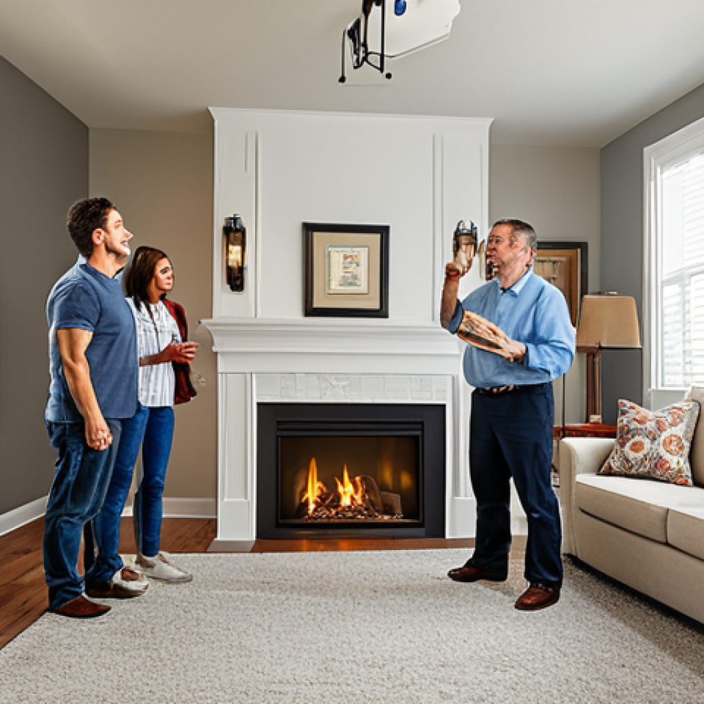 화재안전관리 업무 수행 시 유의사항 - Home Fire Safety**
"A family is gathered in their living room, practicing a fire escape plan, fully...