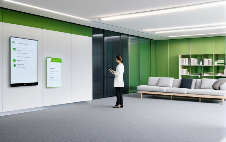 화재안전관리 관련 컨퍼런스 정보 - **Prompt:** A sleek, futuristic office environment or a modern residential living space during dayli...