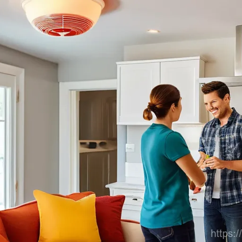 화재안전관리 실무에서의 문제 해결 역량 - **Prompt 1: Proactive Home Fire Safety and Prevention**
"A heartwarming scene inside a modern, w...