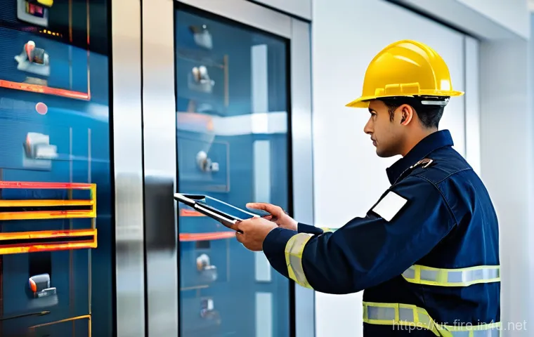 화재안전관리 기술자의 자격증 취득 후 경력 개발 - **Prompt 1: The Modern Fire Safety Professional at Work**
"A confident and professional fire saf...