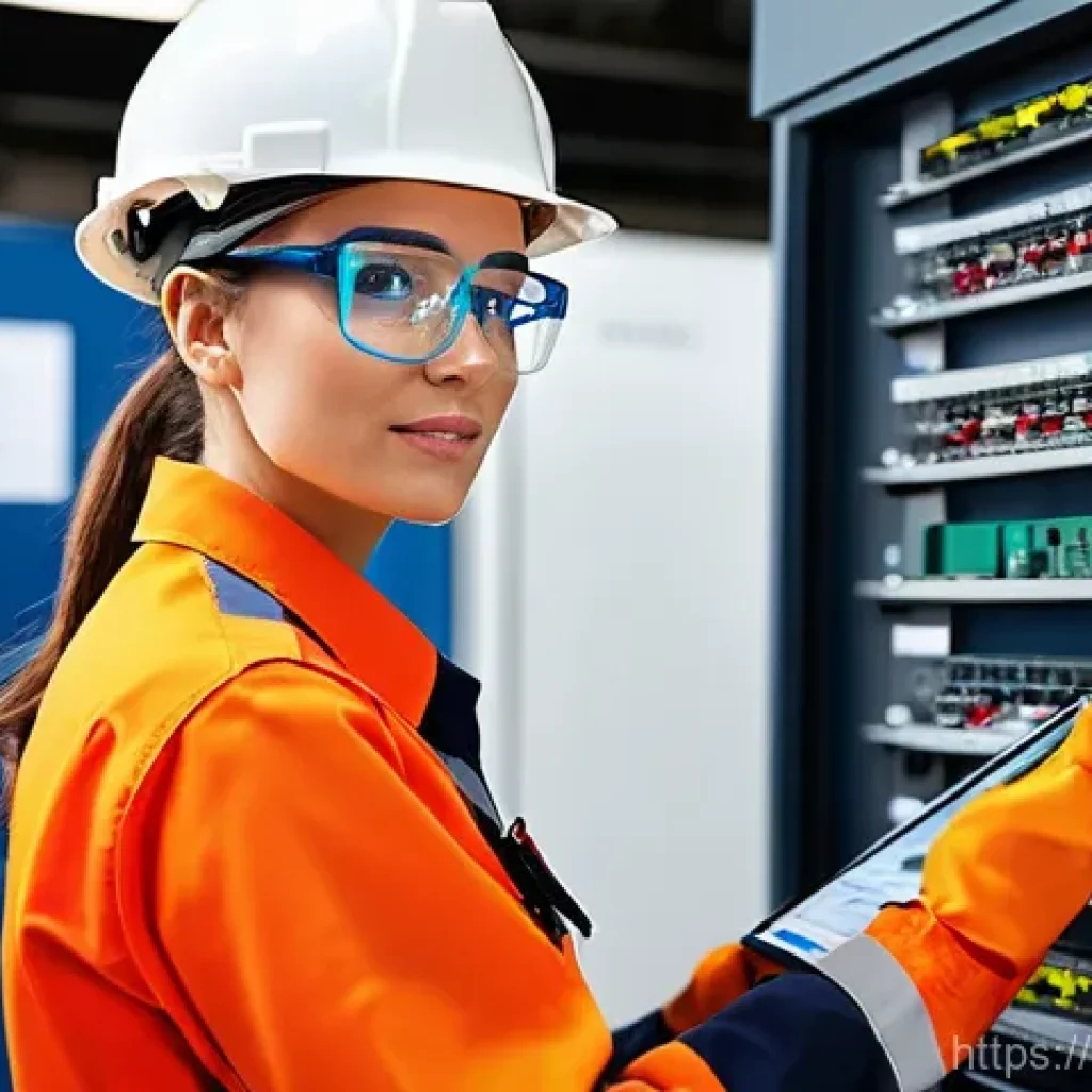 화재안전관리 기술자의 시험 준비 요령 - **Prompt 1: Professional Fire Safety Technician in Action**
"A highly skilled and focused female...