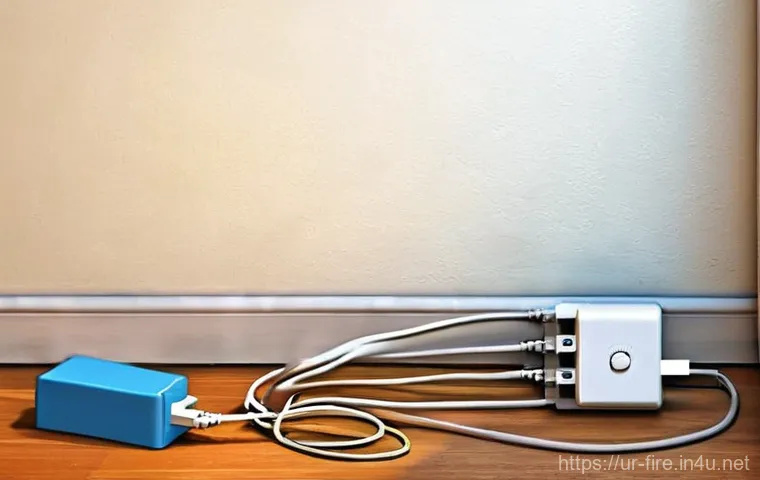 화재안전관리 실무에서의 문제 해결 방법 - **Prompt:** "A realistic depiction of an overloaded electrical socket in a typical Pakistani househo...