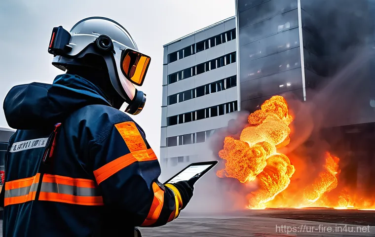 화재안전관리기술자의 직무 효율성을 높이는 방법 - **Prompt 1: Advanced Fire Safety Control Room**
    An ultra-modern, dimly lit control room. In the ...