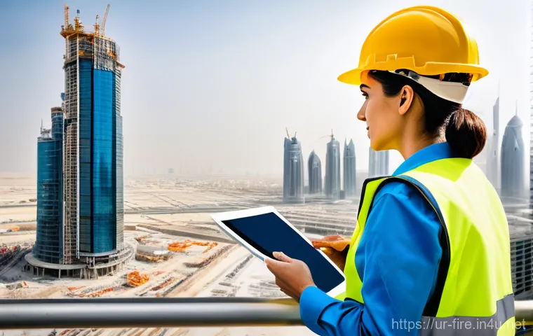 화재안전관리 기술자의 해외 취업 가능성 - **Prompt:** A group of five diverse young professionals (male and female, from various ethnic backgr...