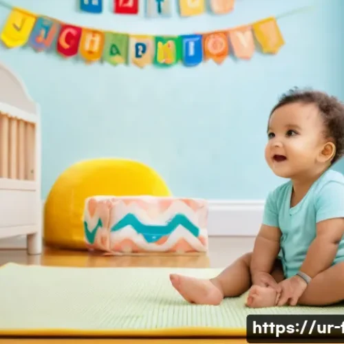 Home 33 화재안전관리 직무에서의 갈등 해결 방법 - **Prompt:** A toddler, wearing a colorful diaper, sits on a plush playmat surrounded by soft blocks....